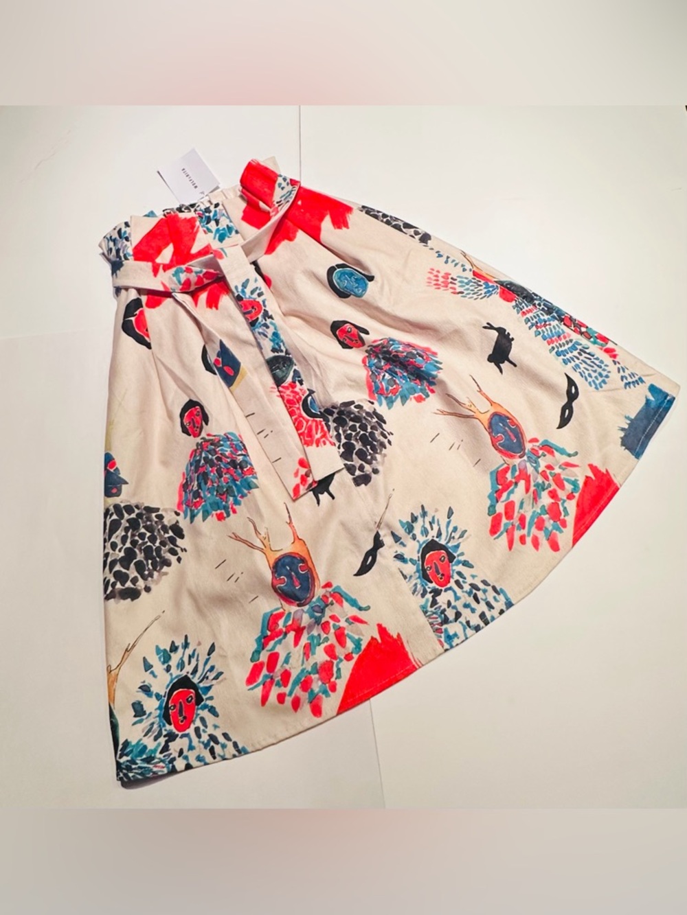 Wolf & Rita A-Line Skirt with Matching Belt Size: 10